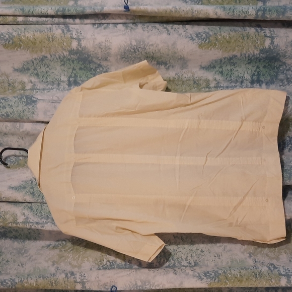 Cream button up Vintage Cuban style 1970's,  scarface style - Picture 6 of 9